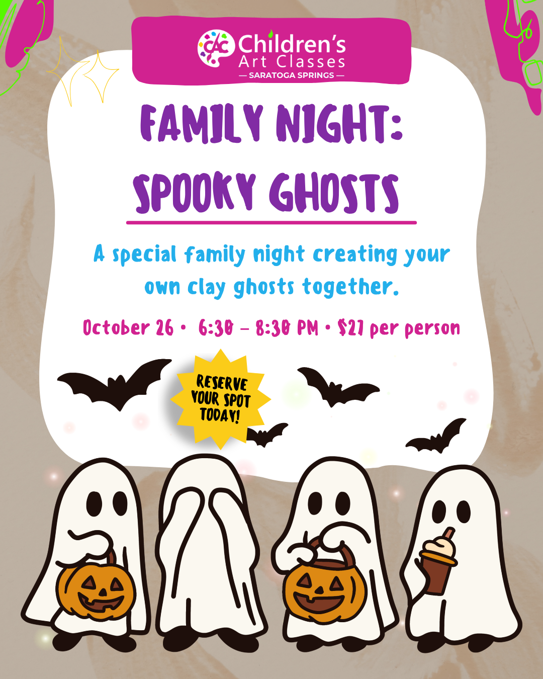 October Family Night Clay
